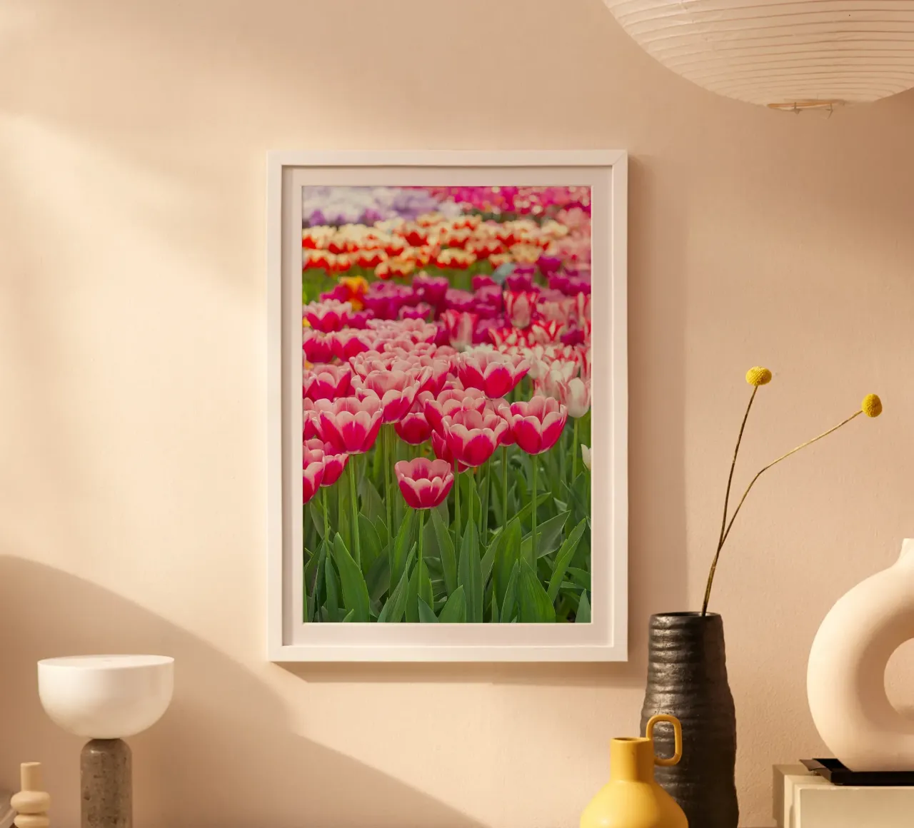 Fields of Joy: Vibrant Tulips in Bloom hahnemühle by Curious Collections by Marielle Leenders