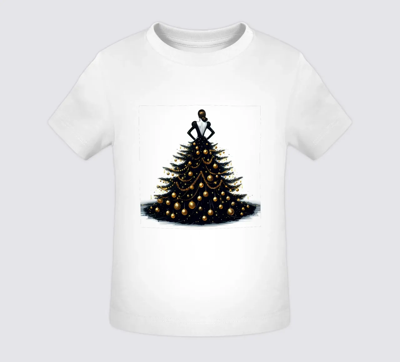 Gonna per albero di Natale maglietta neonato da ARTOMATIC