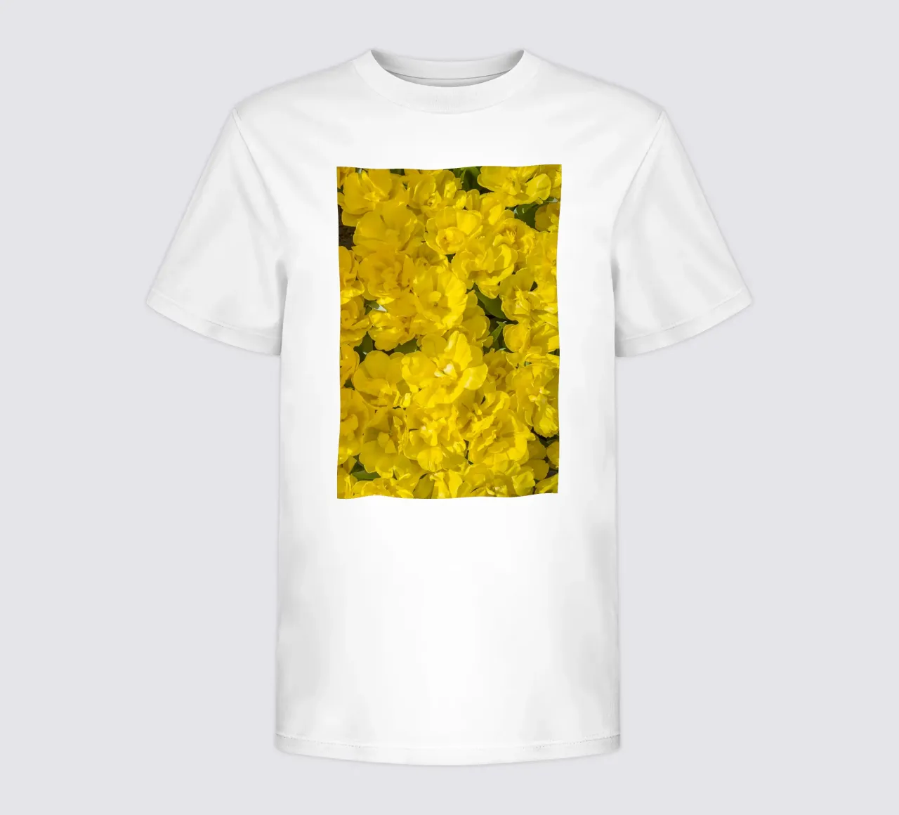 A Burst of Sunshine: Yellow Tulips kids t-shirt by Curious Collections by Marielle Leenders