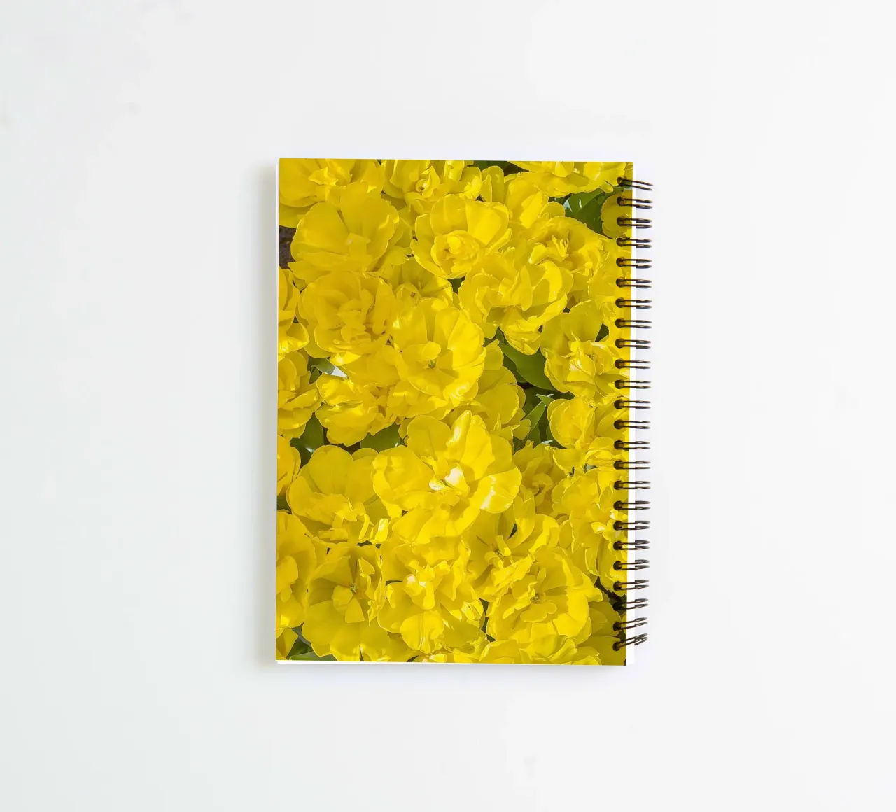A Burst of Sunshine: Yellow Tulips spiral notebook by Curious Collections by Marielle Leenders
