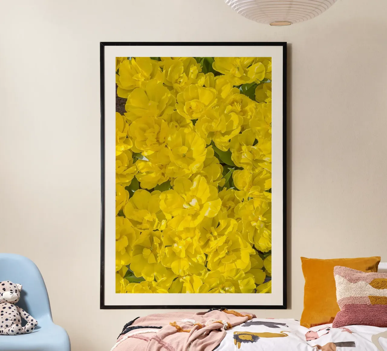 A Burst of Sunshine: Yellow Tulips poster by Curious Collections by Marielle Leenders