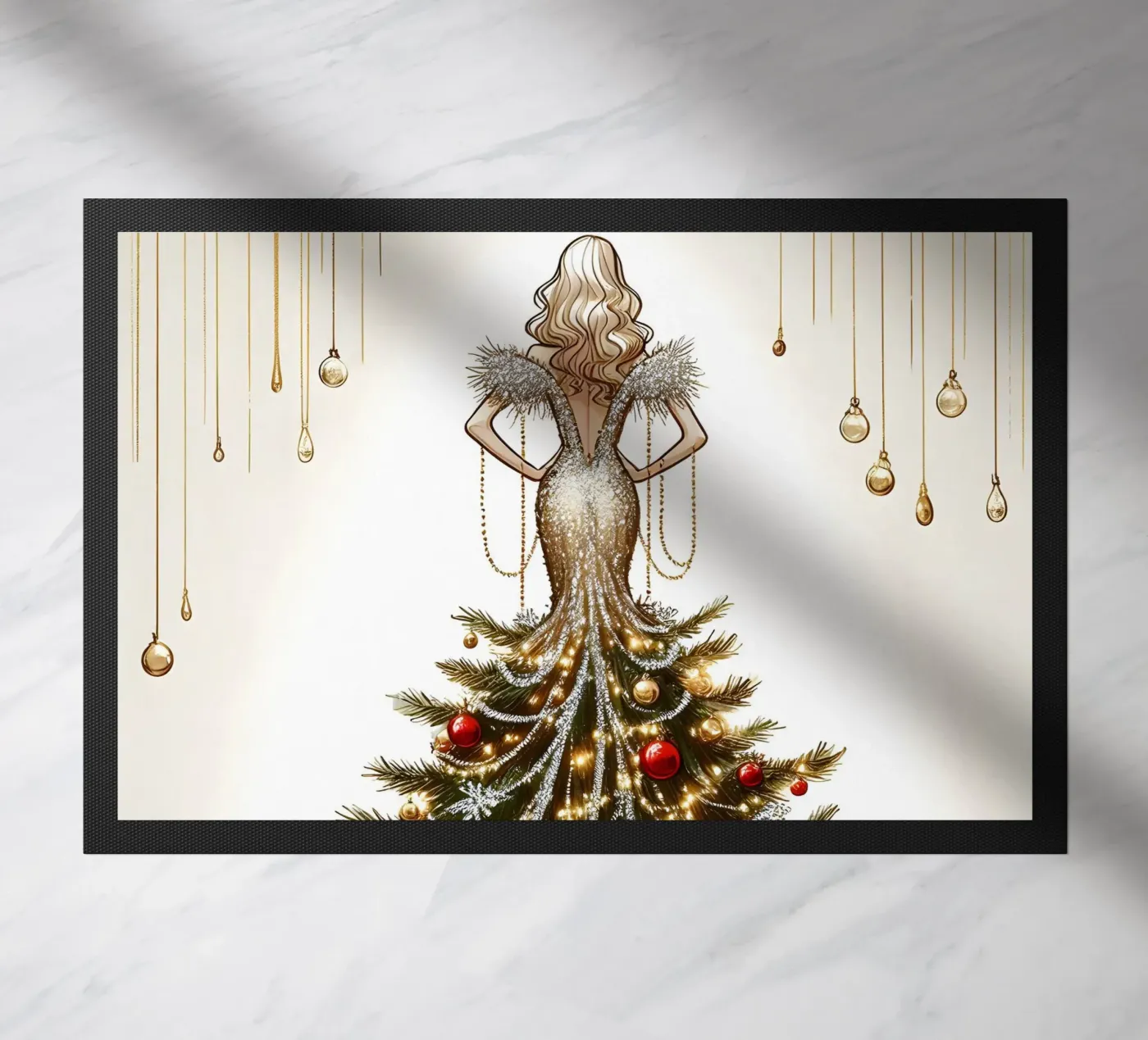 Kerst deurmat van ARTOMATIC