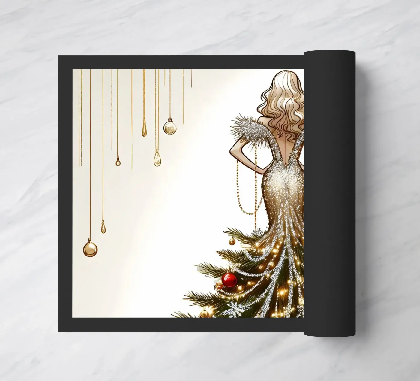 Kerst deurmat van ARTOMATIC