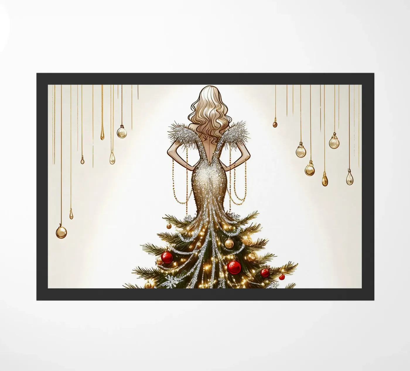 Kerst deurmat van ARTOMATIC