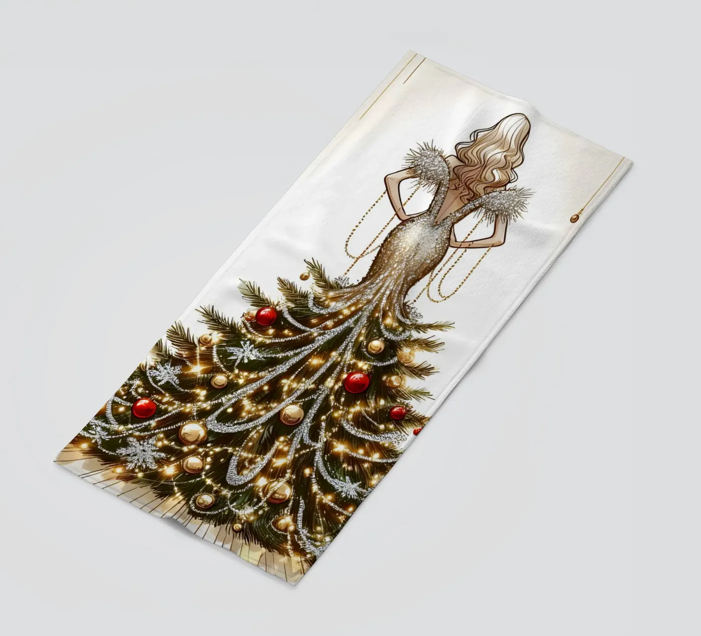 Christmas strandhanddoek van ARTOMATIC