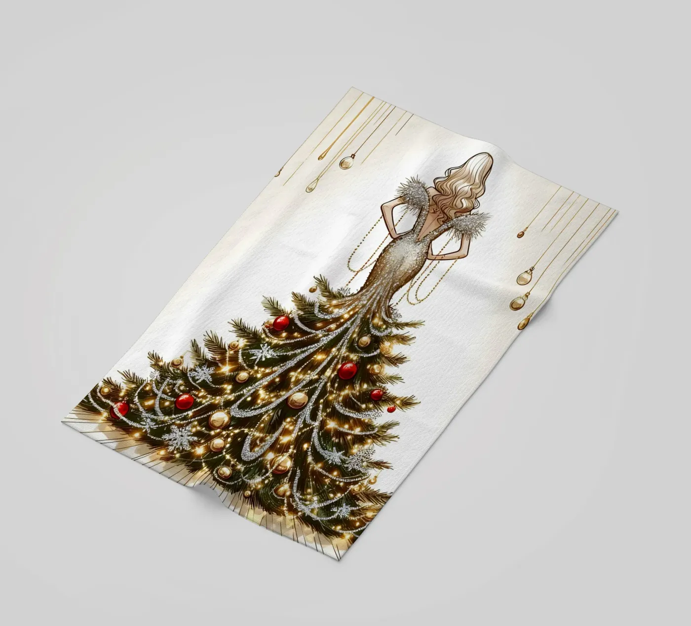Christmas strandhanddoek van ARTOMATIC