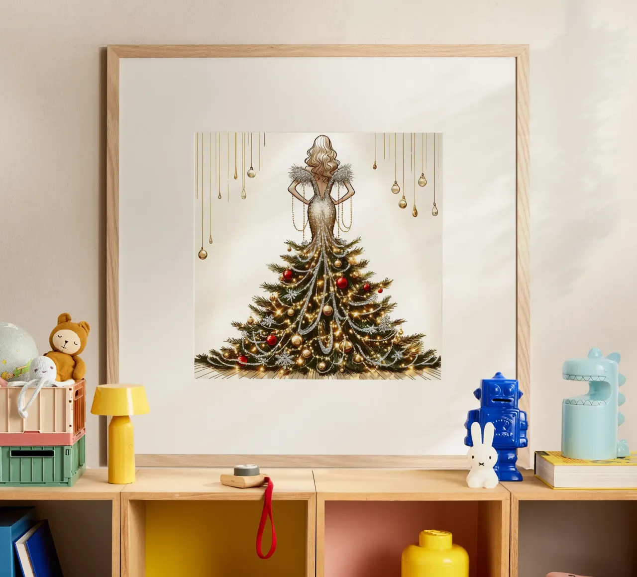 Natale poster con telaio in plastica da ARTOMATIC