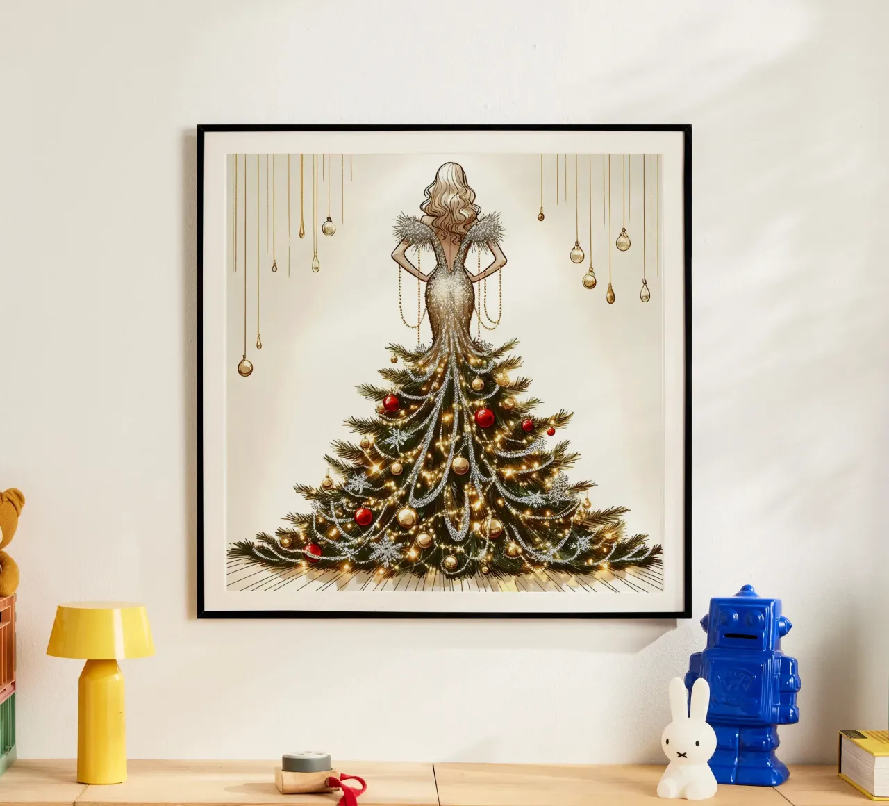 Natale poster con telaio in plastica da ARTOMATIC