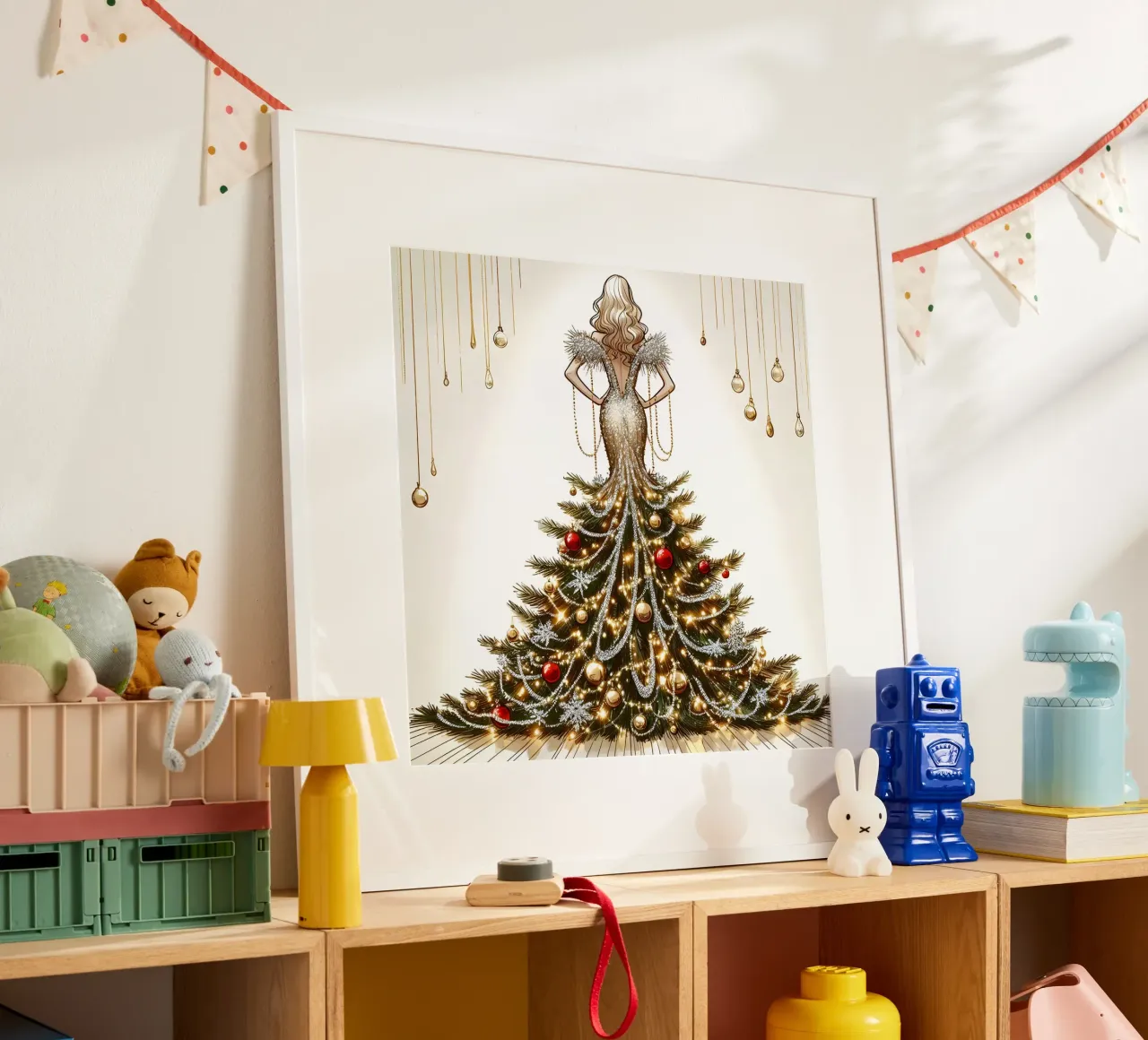 Natale poster con telaio in plastica da ARTOMATIC