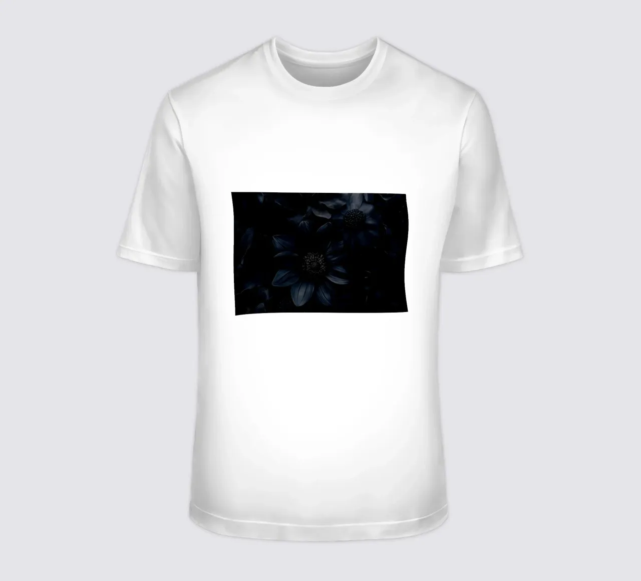 Gotico Vintage Nero Moody Dahlia Fiori t-shirt da Flower Garden - Uta Naumann