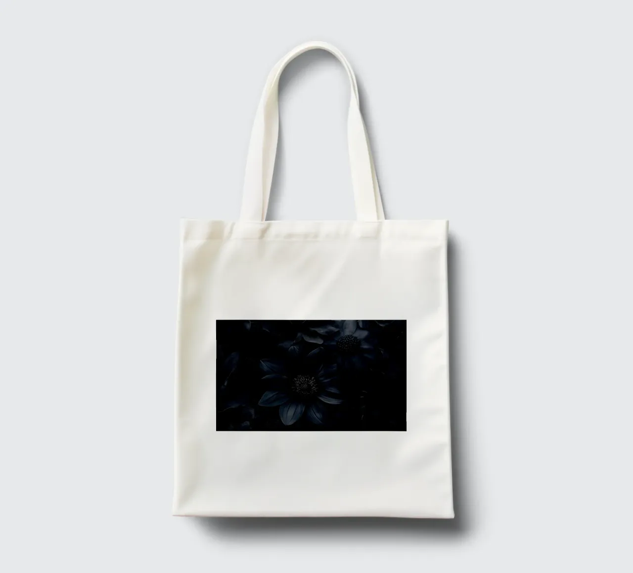 Gotico Vintage Nero Moody Dahlia Fiori borsa in juta da Flower Garden - Uta Naumann