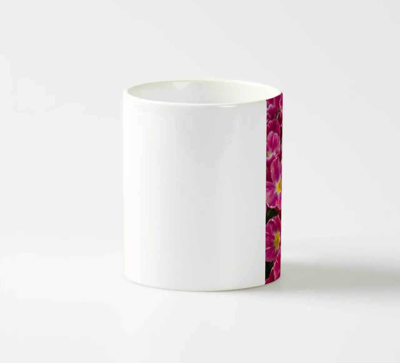 Floral Elegance: Lush Pink Tulips in Full Glory ceramic mug by Curious Collections by Marielle Leenders