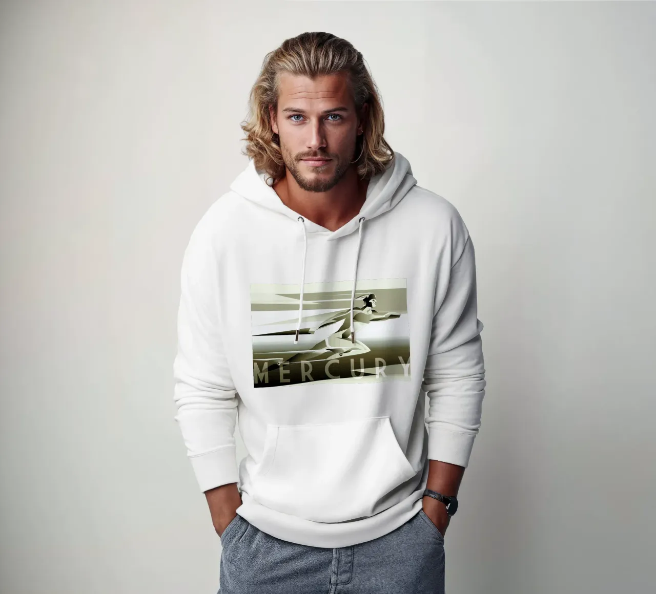 Mercury felpa con cappuccio da Rodolfo Reyes