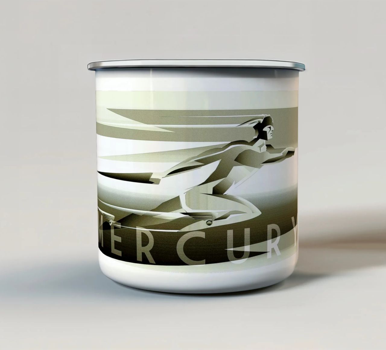 Mercury tazza in smalto da Rodolfo Reyes