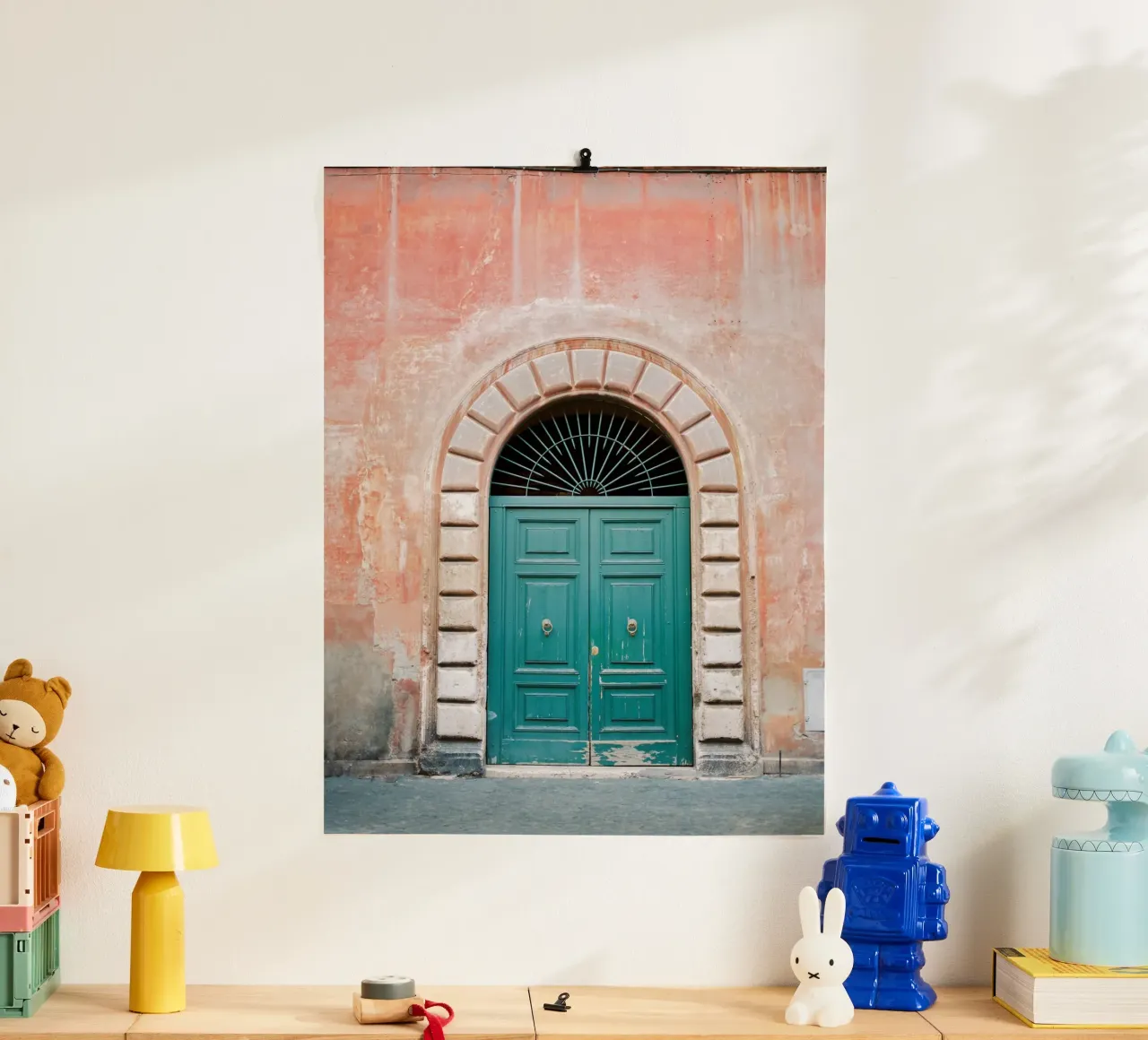 Trastevere on film - Rome Italy Travel Photography poster met houten frame van Raisa Zwart Photography