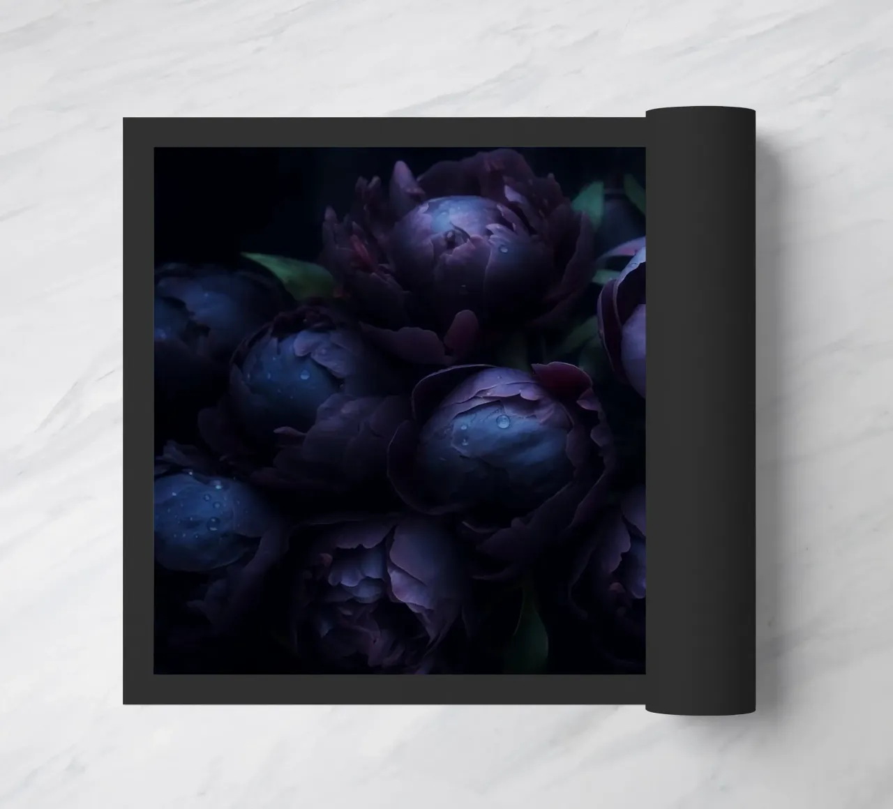 Peonie scure e lunatiche Giardino notturno vintage zerbino da Flower Garden - Uta Naumann