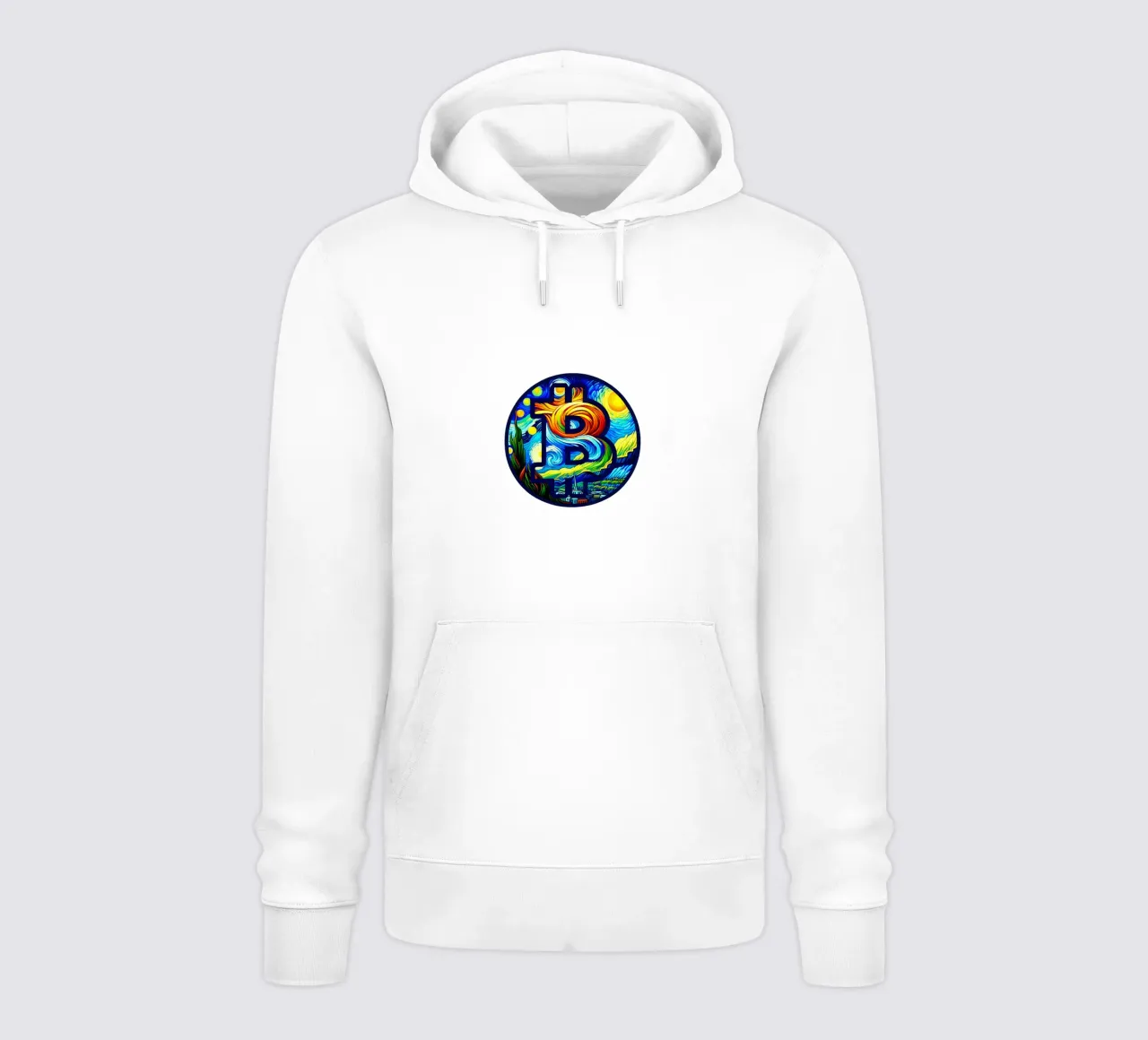 BTC... viewed via the V.Gogh-node sweat à capuche de Crypto_Jungle
