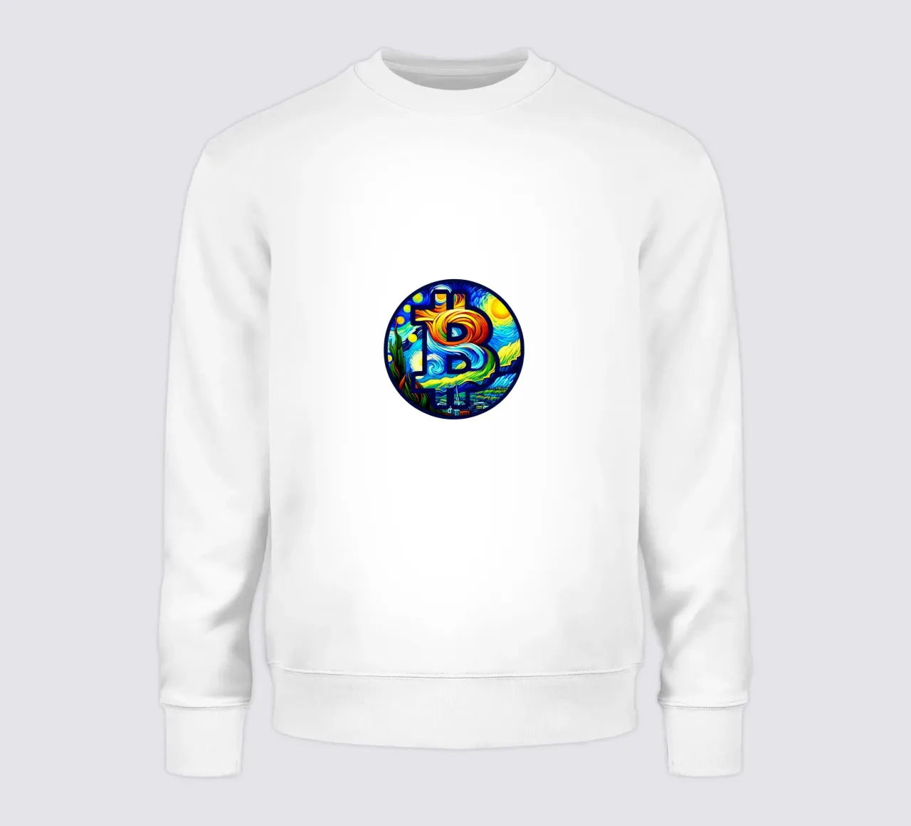 BTC... viewed via the V.Gogh-node Sweatshirt von Crypto_Jungle
