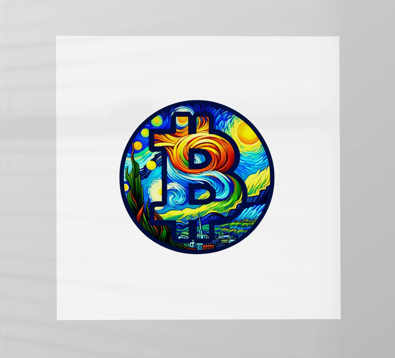 BTC... viewed via the V.Gogh-node pellicola backlit da Crypto_Jungle