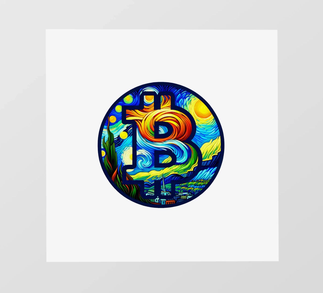 BTC... viewed via the V.Gogh-node pellicola backlit da Crypto_Jungle