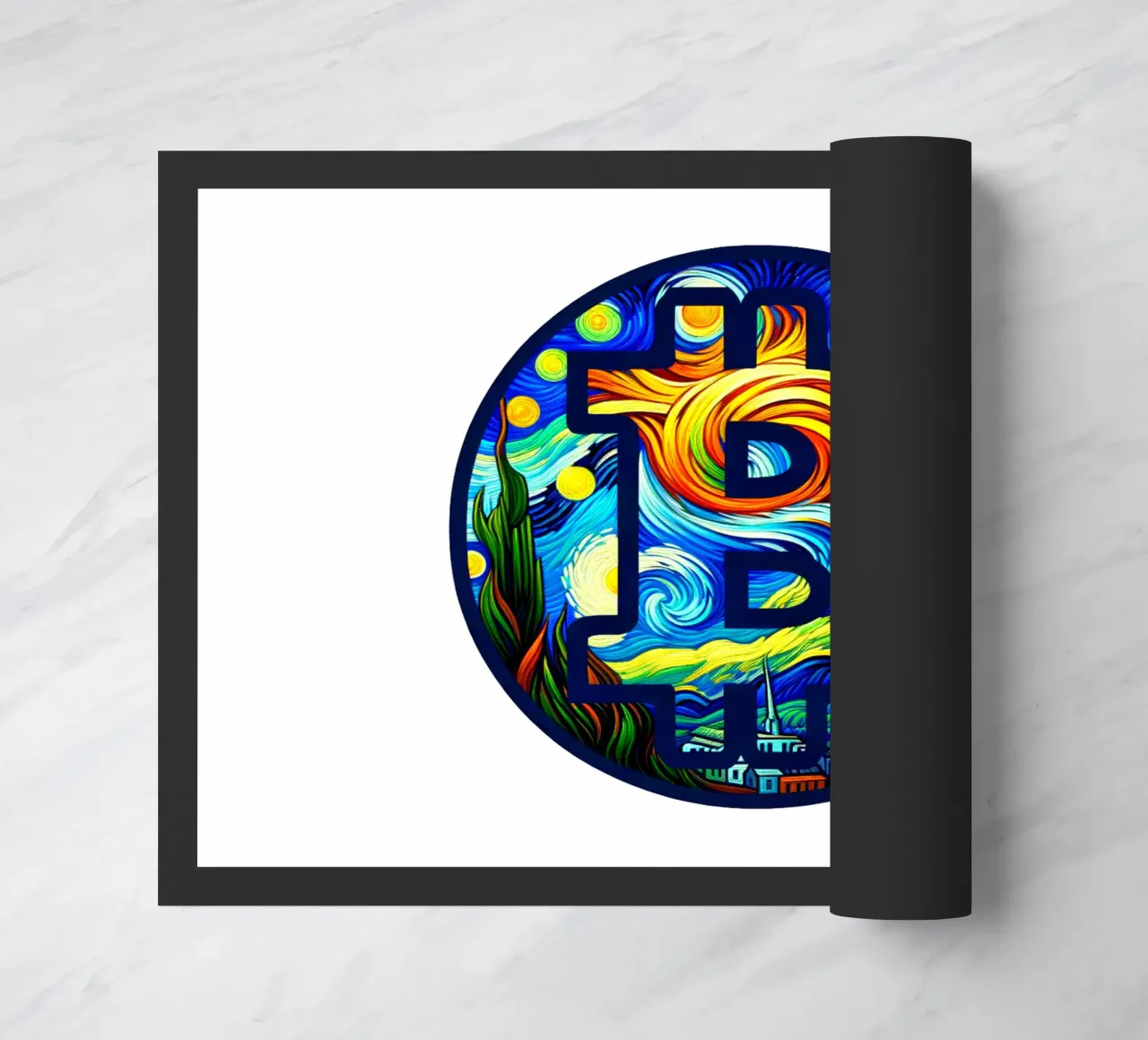 BTC... viewed via the V.Gogh-node paillasson de Crypto_Jungle