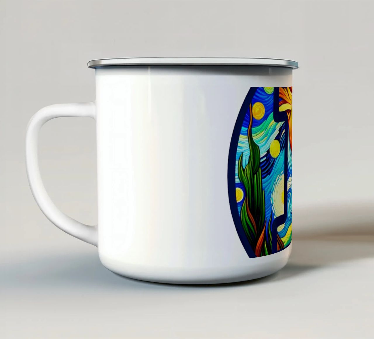 BTC... viewed via the V.Gogh-node tazza in smalto da Crypto_Jungle