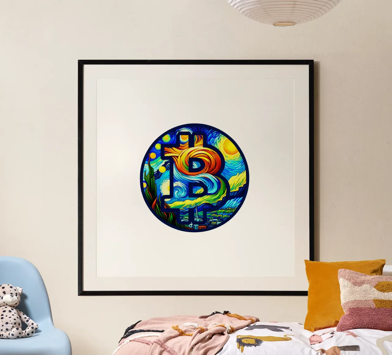 BTC... viewed via the V.Gogh-node hahnemühle van Crypto_Jungle