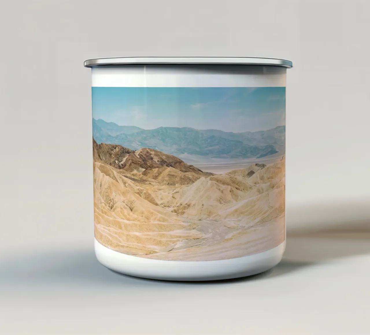 Zabriskie Point enamel mug by patiphotography