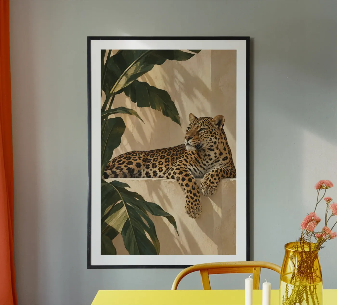 Leopard poster by Linsi