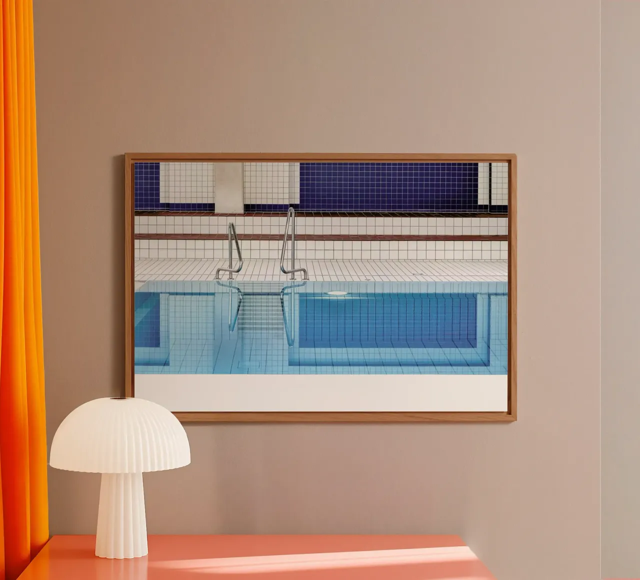 Swimming - Renate Reichert alu-dibond by Pictufy