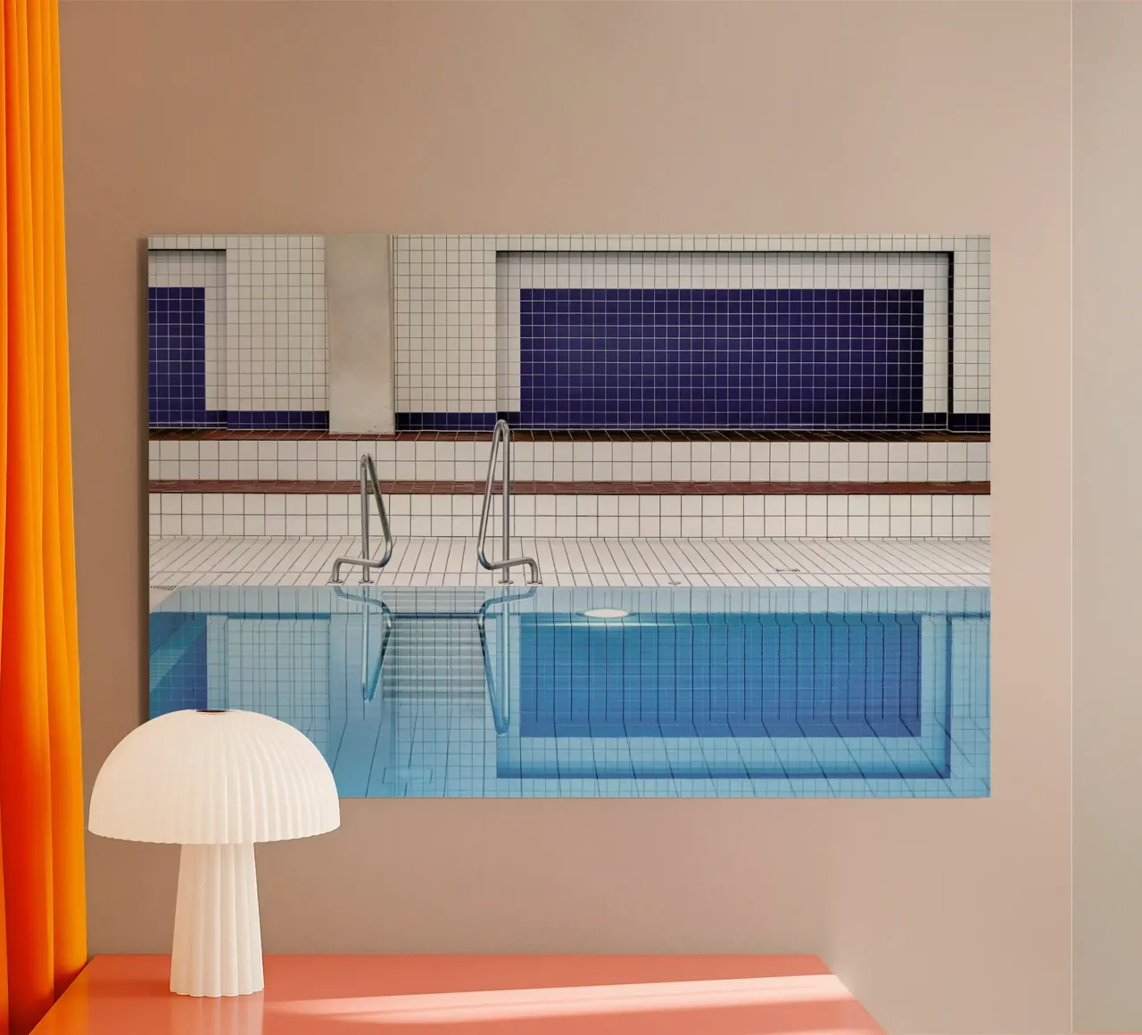 Swimming - Renate Reichert alu-dibond by Pictufy