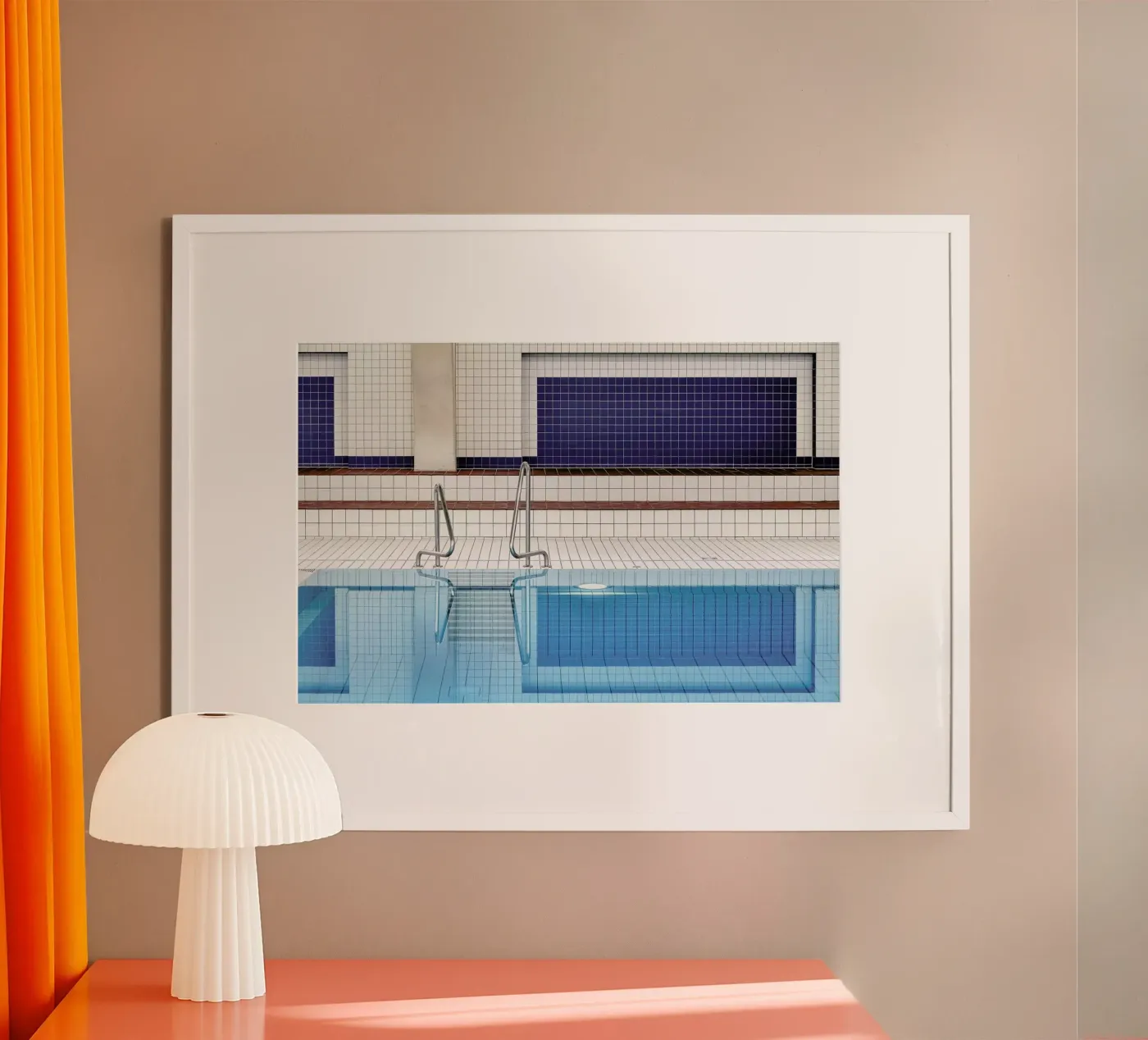 Swimming - Renate Reichert poster van Pictufy