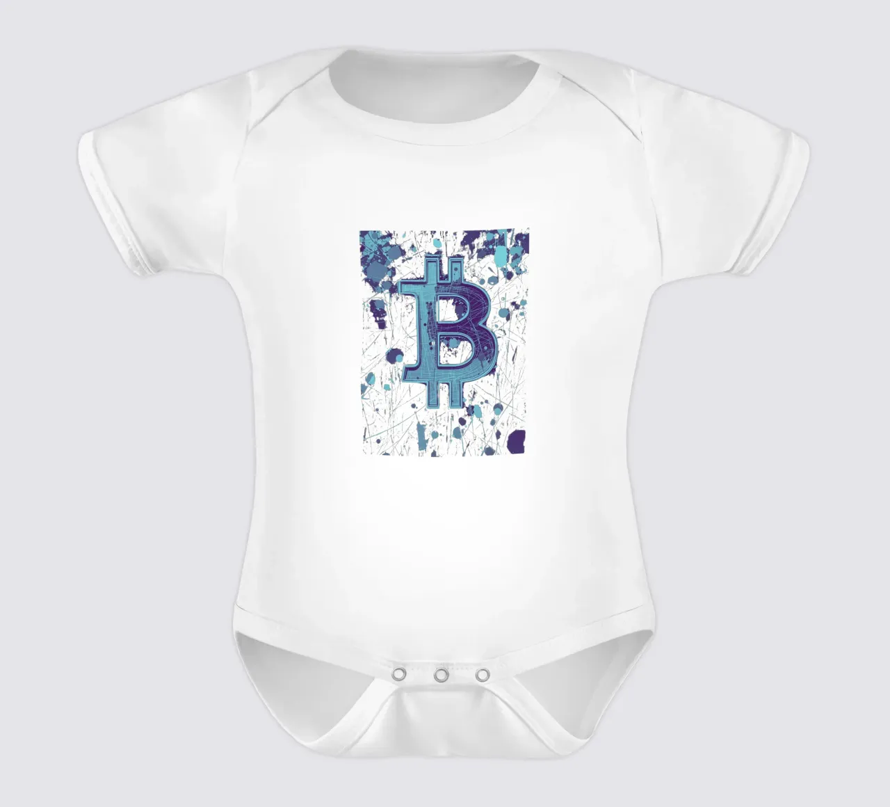 Stains and Coins body neonato maniche corte da Crypto_Jungle