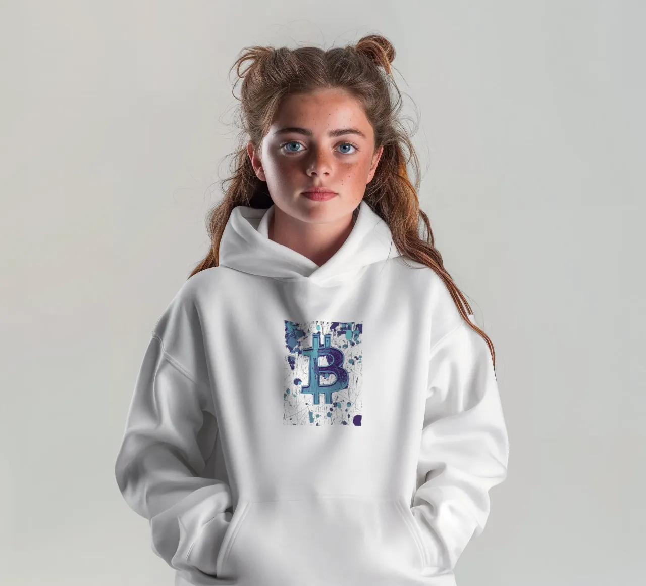 Stains and Coins felpa bambino con cappuccio da Crypto_Jungle