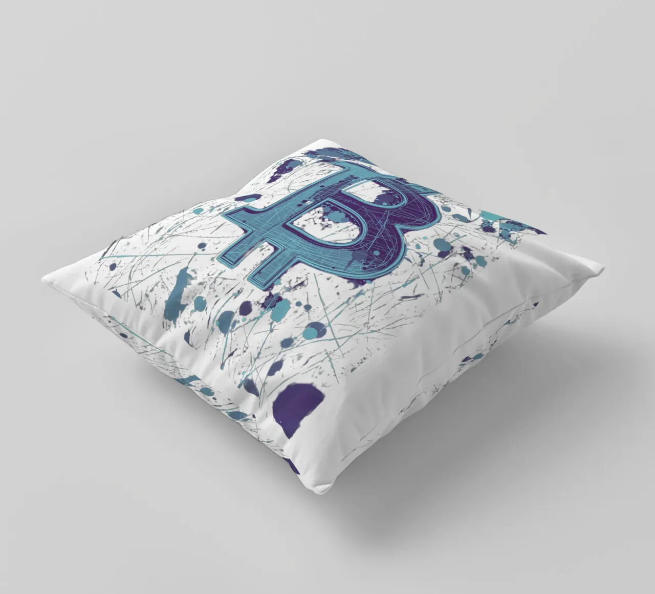 Stains and Coins cuscino da Crypto_Jungle