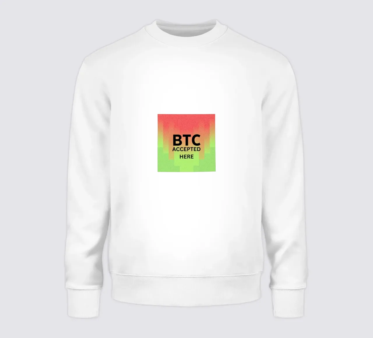BTC...accepted here... accepted anywhere felpa da Crypto_Jungle