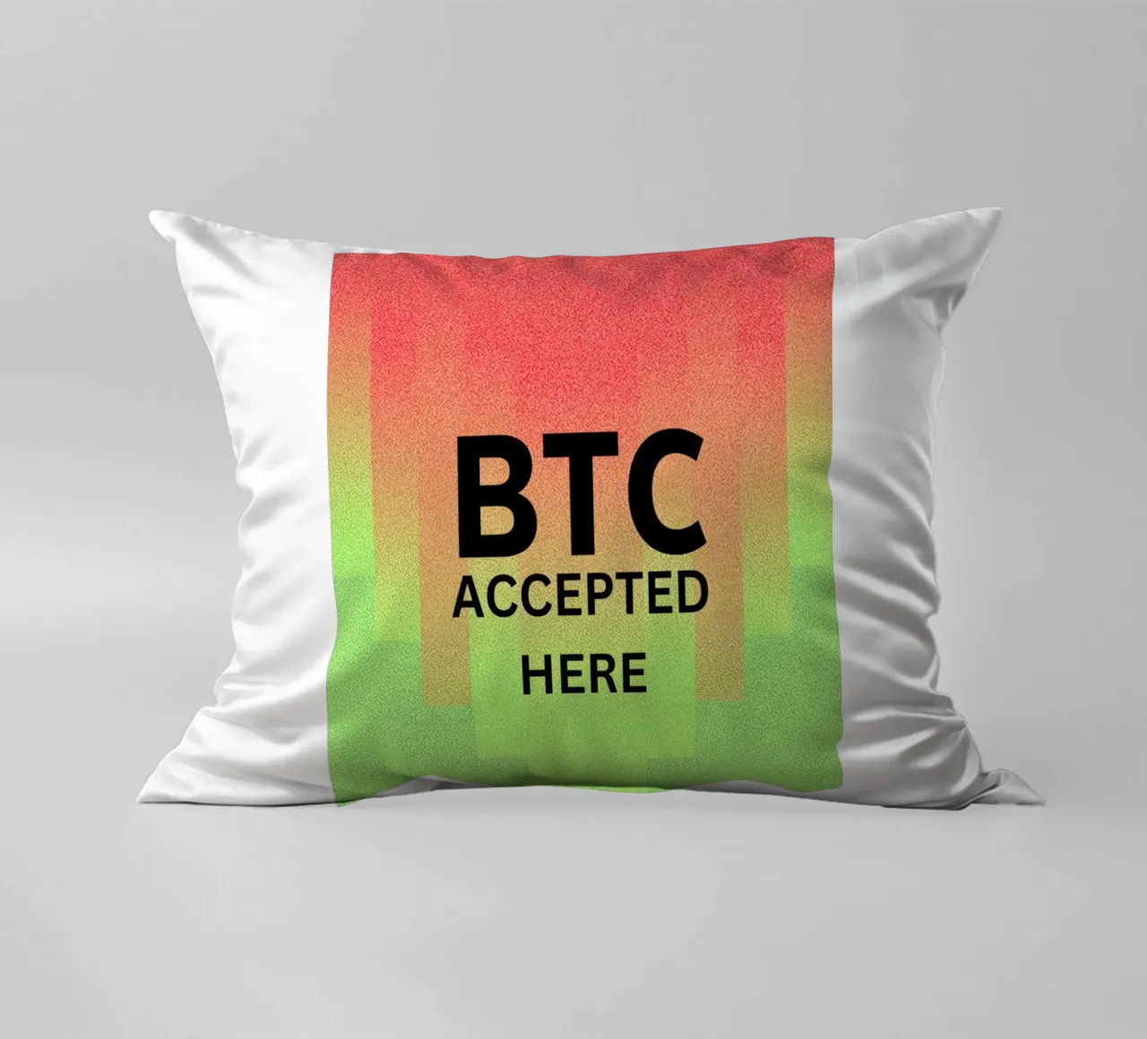 BTC...accepted here... accepted anywhere cuscino da Crypto_Jungle