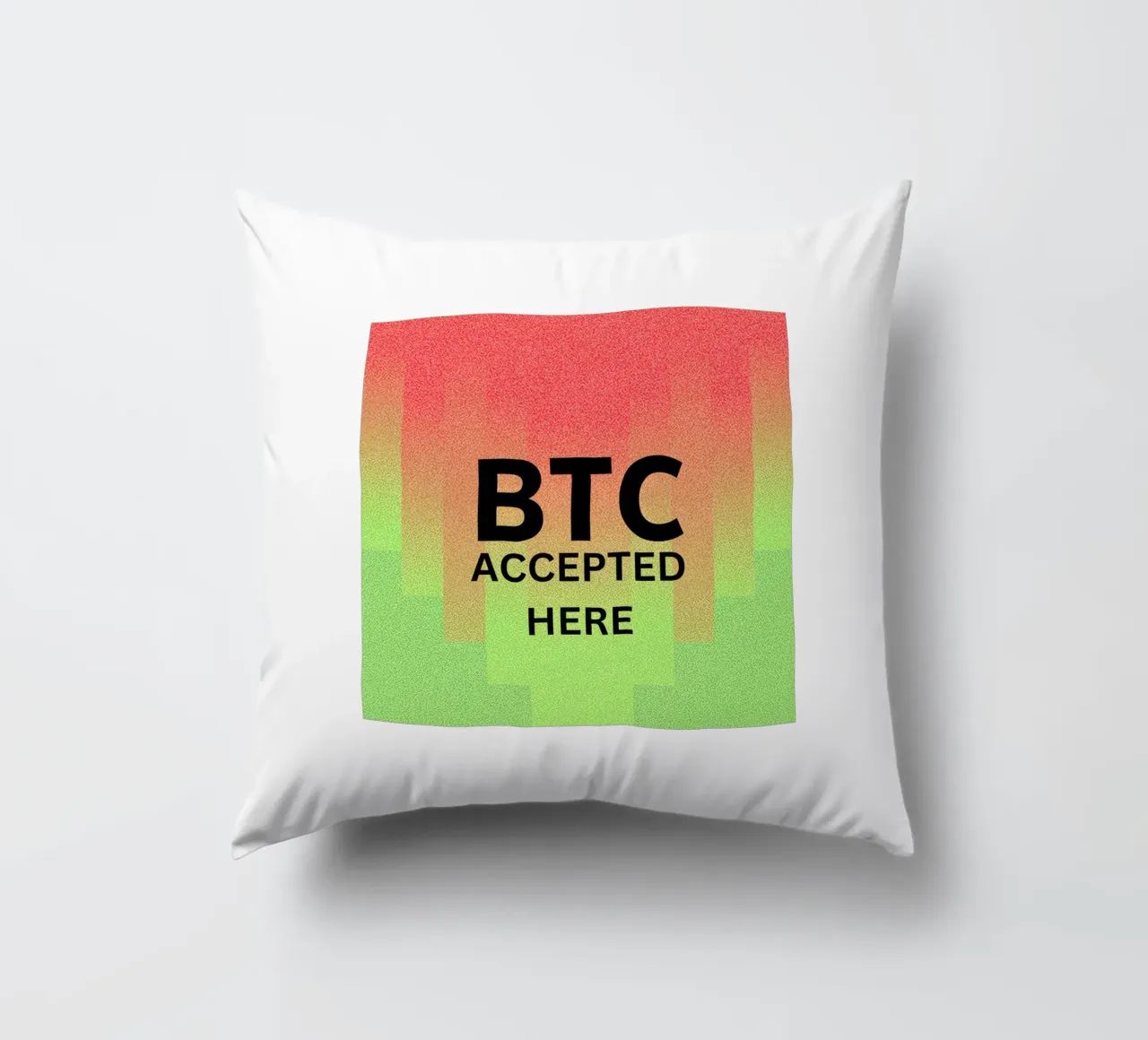 BTC...accepted here... accepted anywhere cuscino da Crypto_Jungle