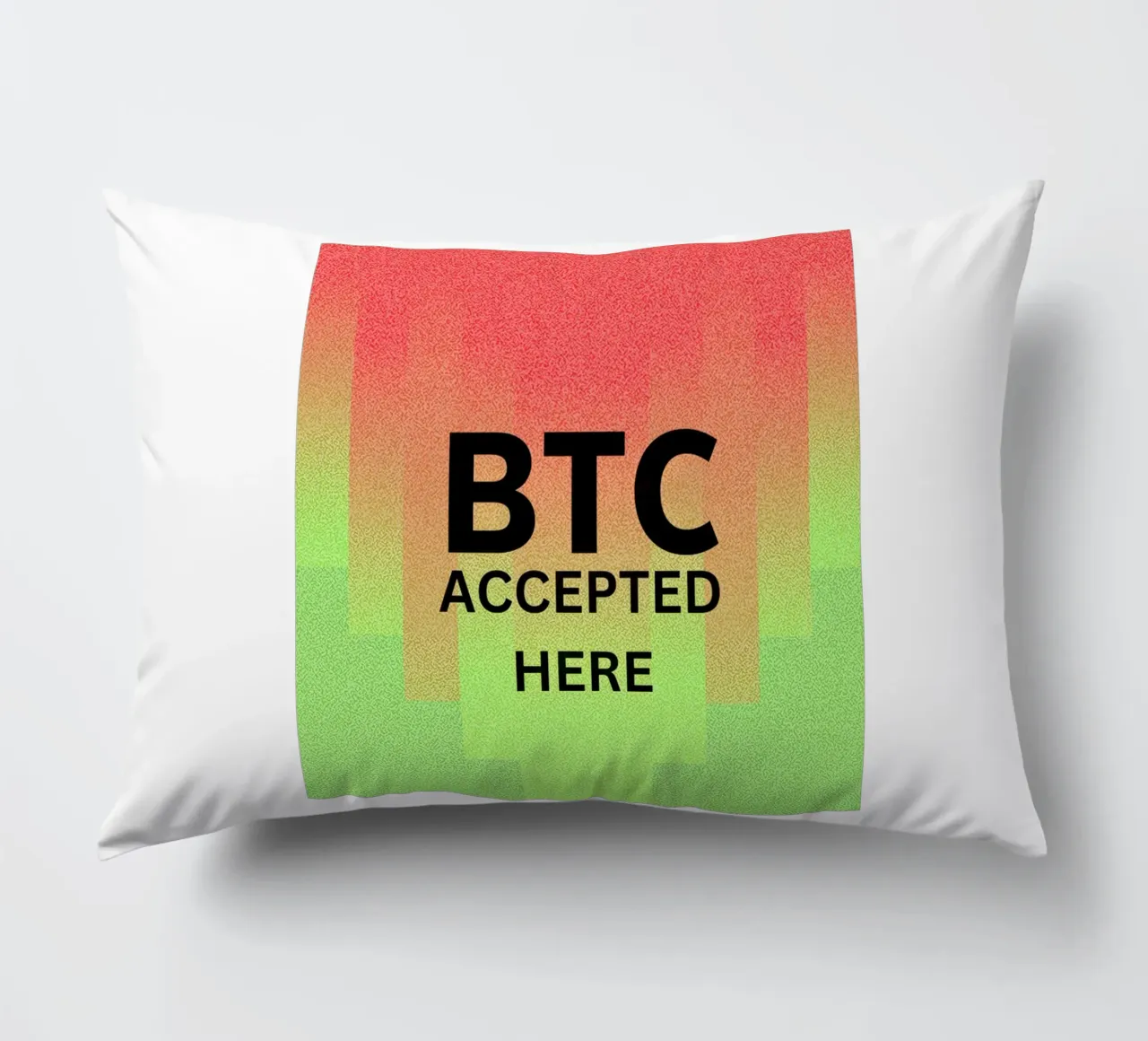 BTC...accepted here... accepted anywhere cuscino da Crypto_Jungle