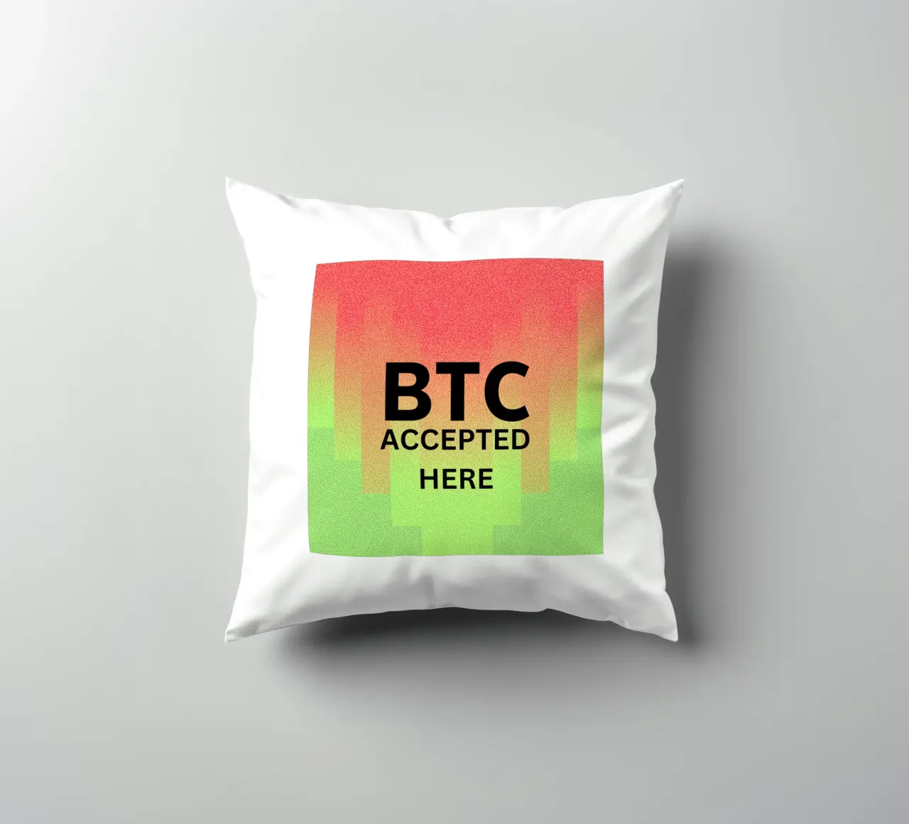 BTC...accepted here... accepted anywhere cuscino da Crypto_Jungle