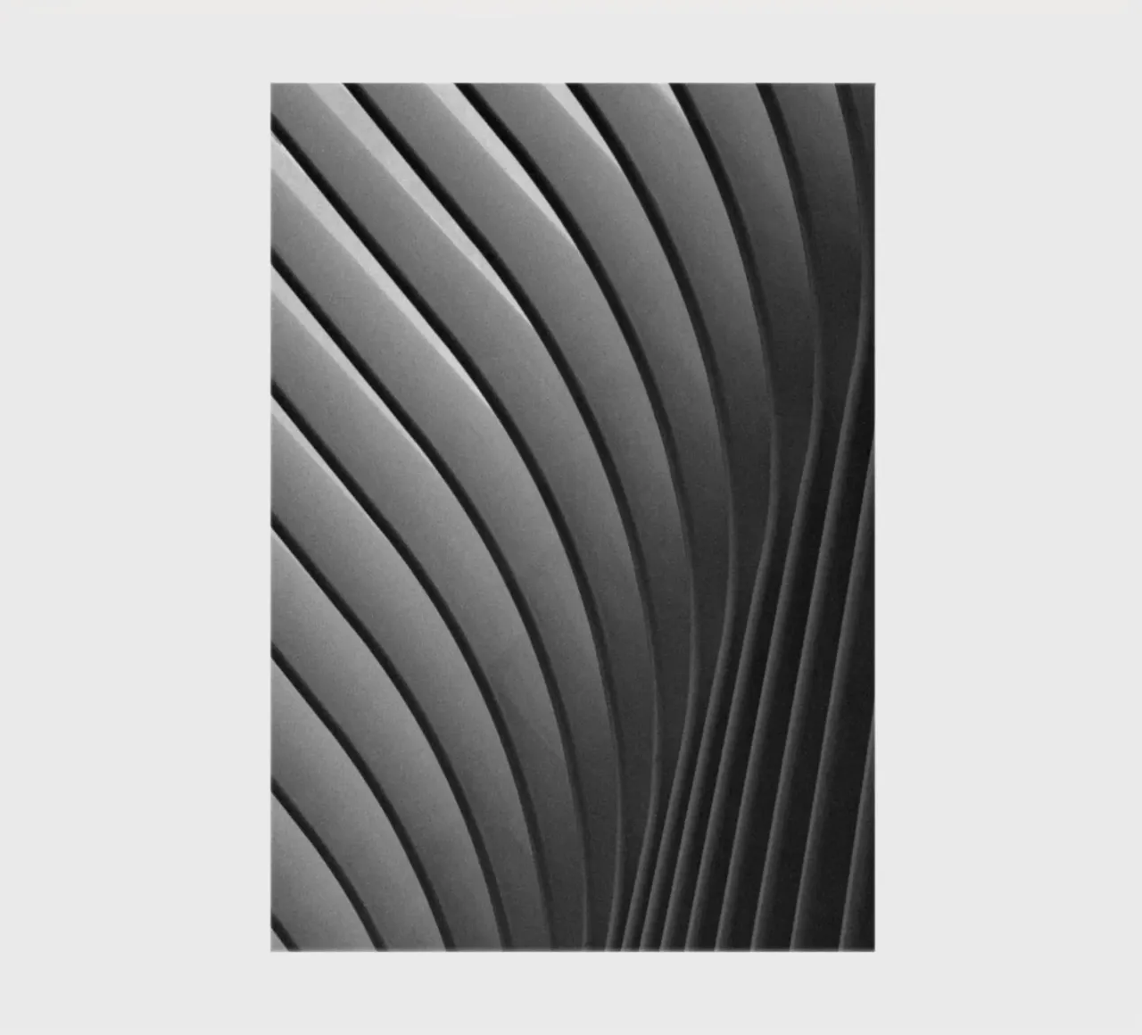 Modern Architecture - Detail of WTC Transport Hub in NYC II notebook by Lisa Jureczko Arts Illustration