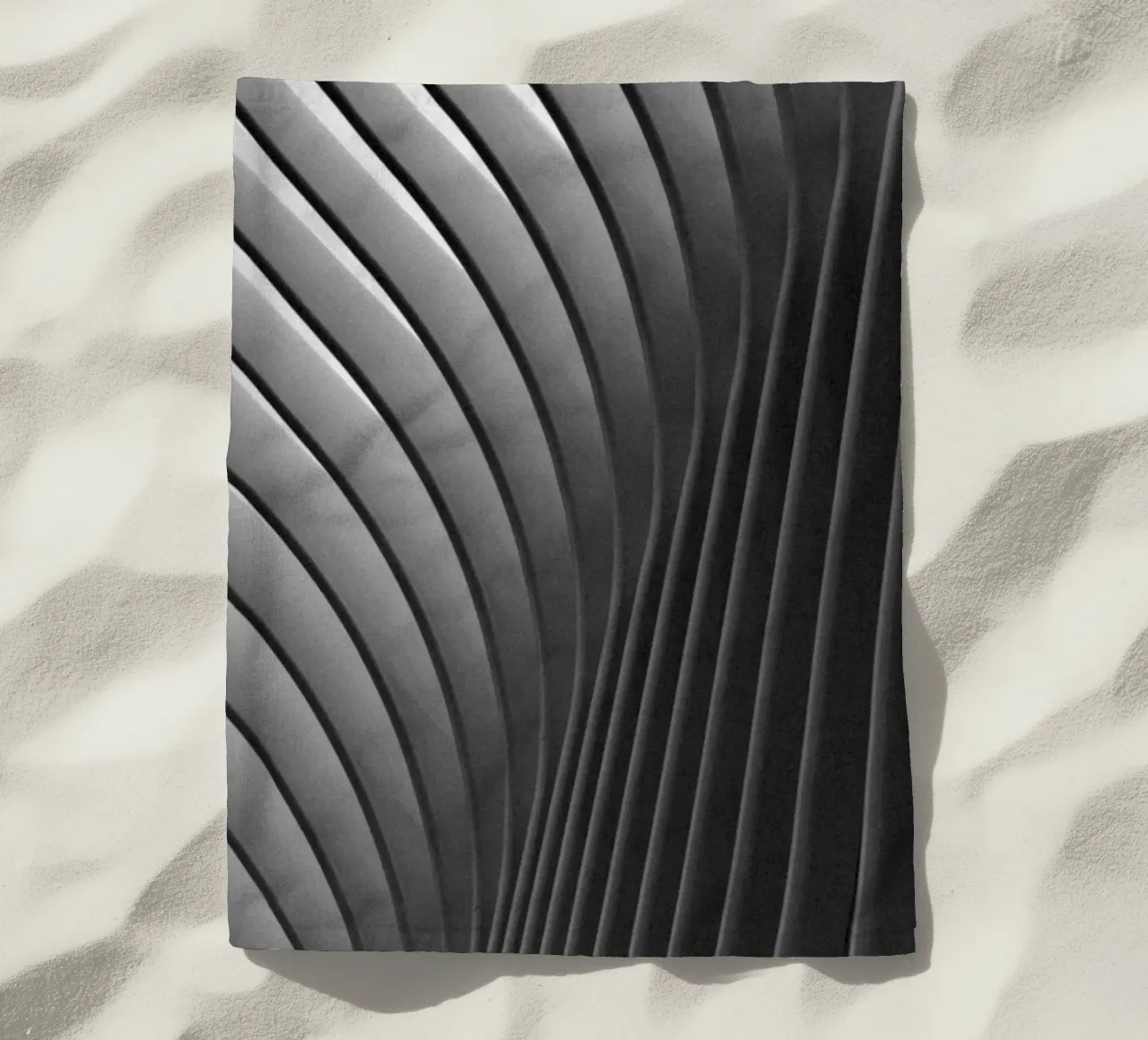 Modern Architecture - Detail of WTC Transport Hub in NYC II beach towel by Lisa Jureczko Arts Illustration