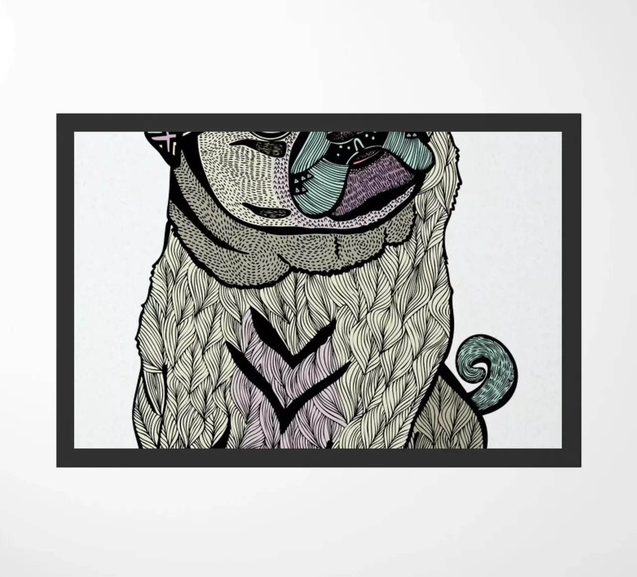 Ares The Pug zerbino da Pom Graphic Design