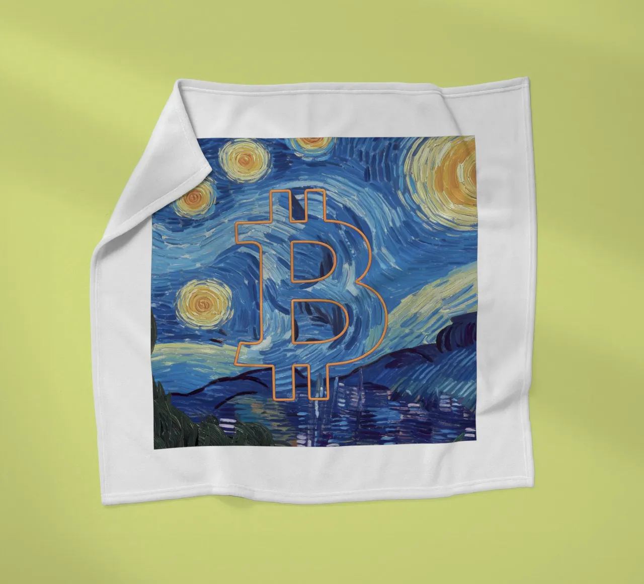BTC... in a summer night coperta in pile da Crypto_Jungle