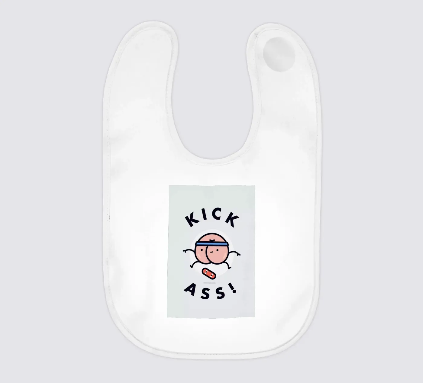 Kick Ass baby slabbetje van Jaco Haasbroek