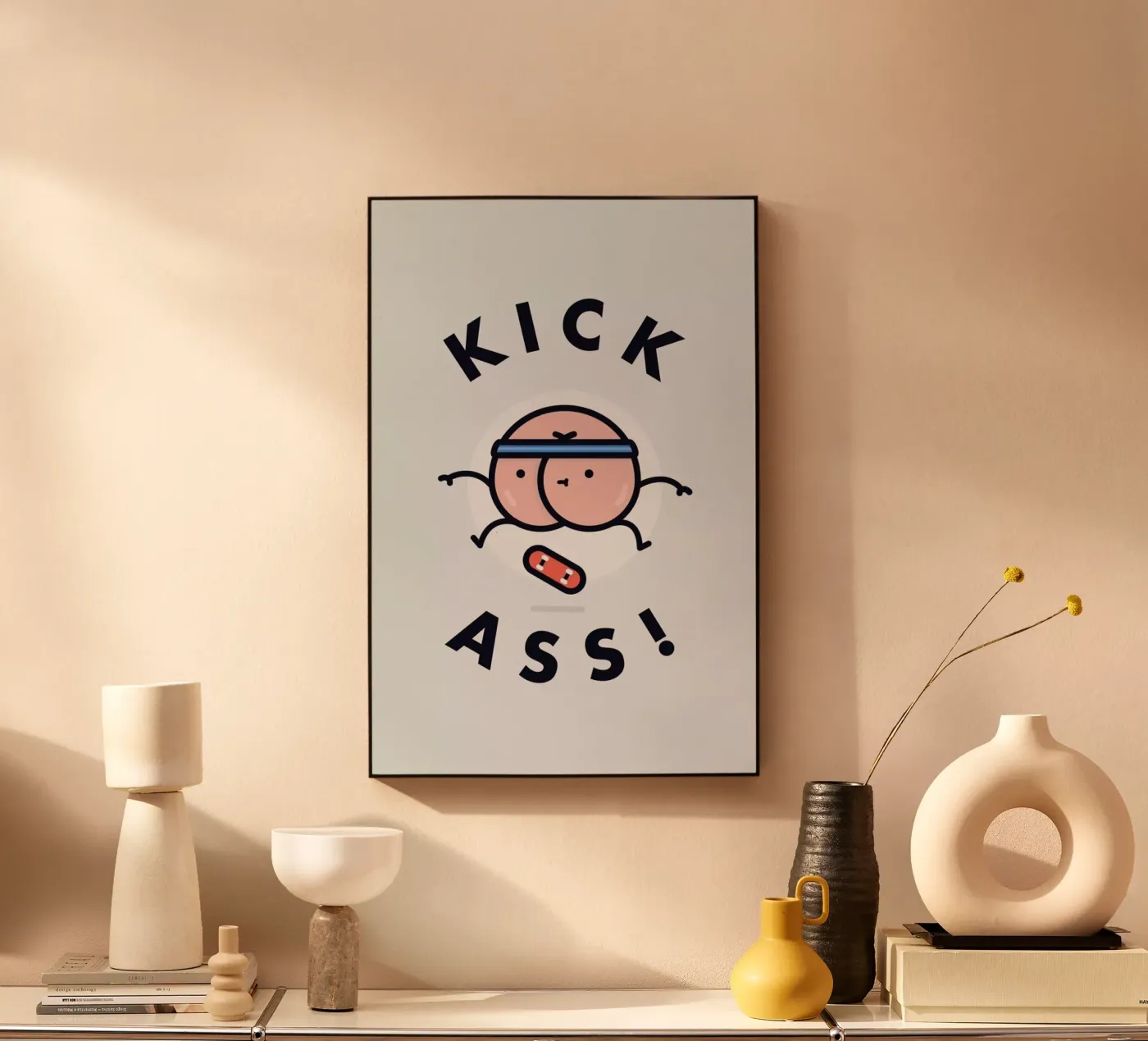Kick Ass acryl van Jaco Haasbroek