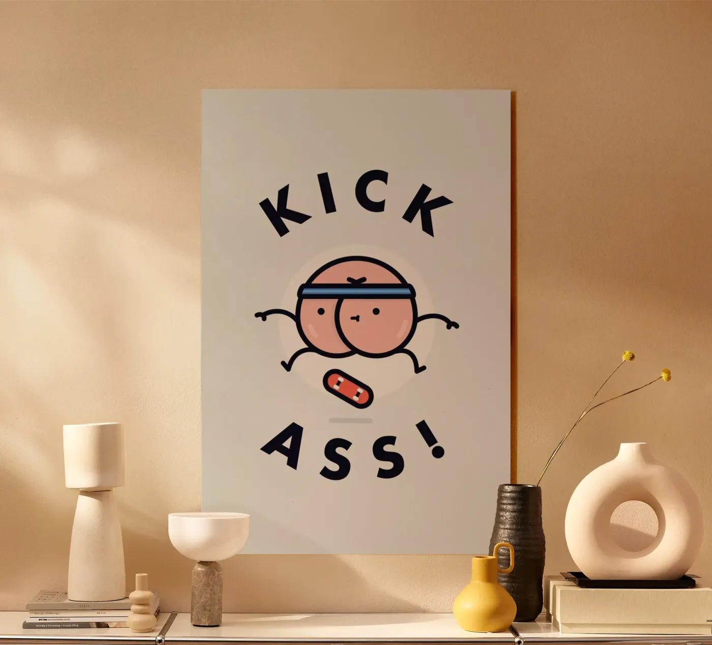 Kick Ass acryl van Jaco Haasbroek