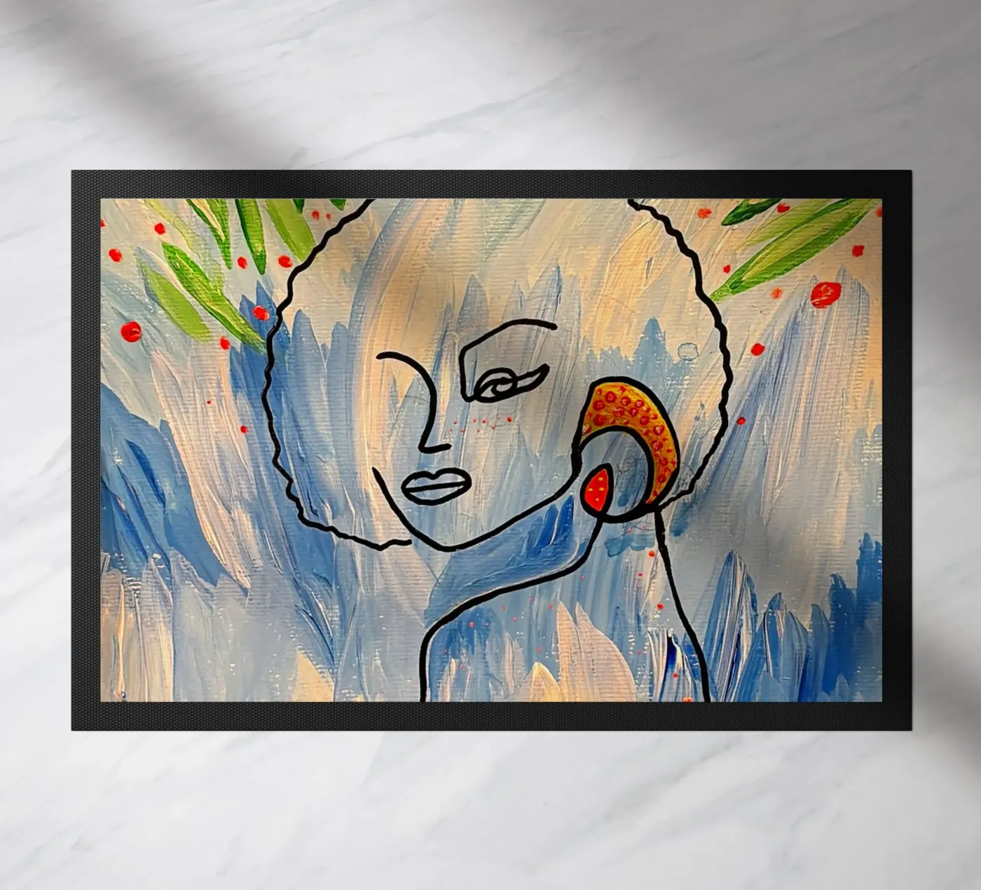 Eclat bleu doormat by Aliciavgz