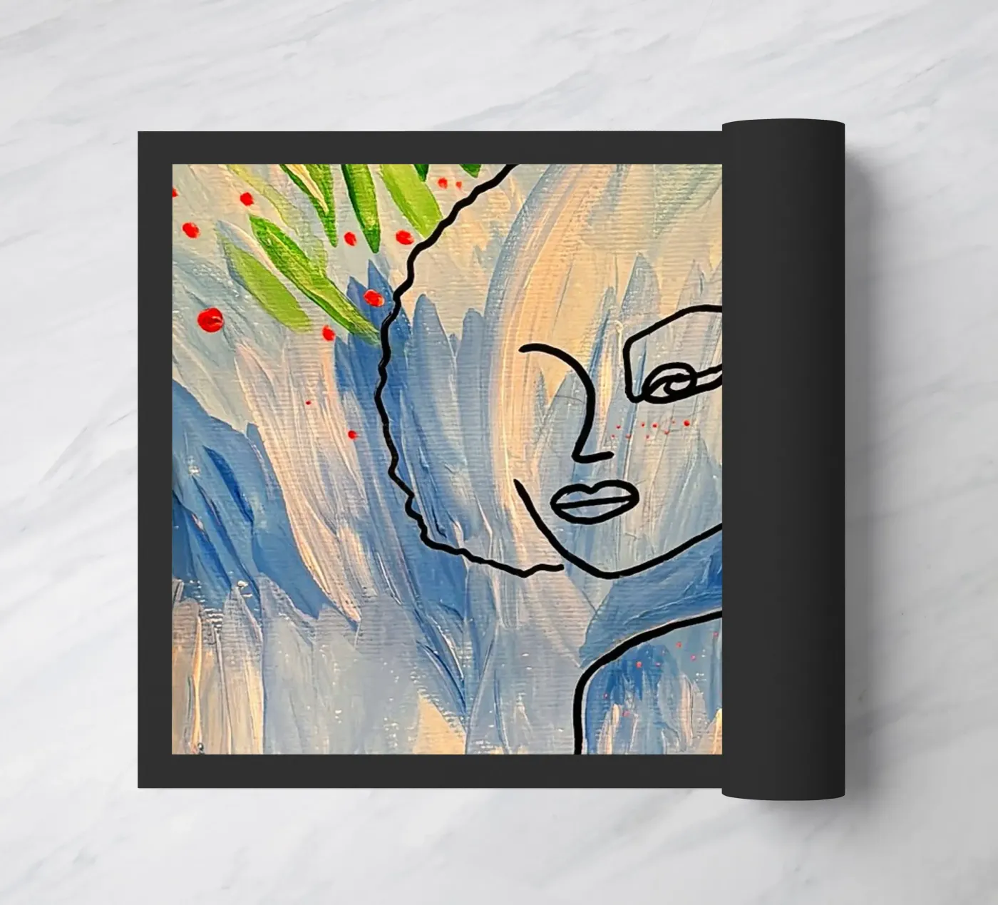 Eclat bleu doormat by Aliciavgz