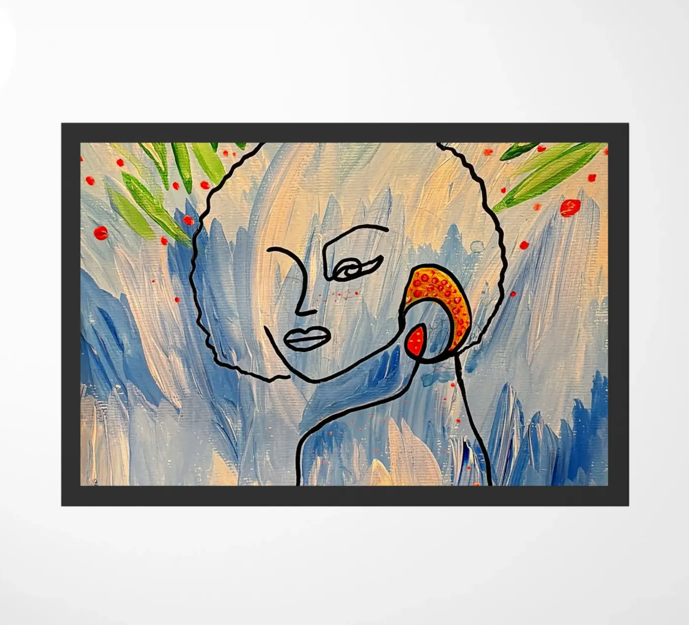 Eclat bleu doormat by Aliciavgz